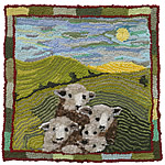 A Few Sheep on a Knoll