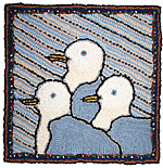 Three seagulls